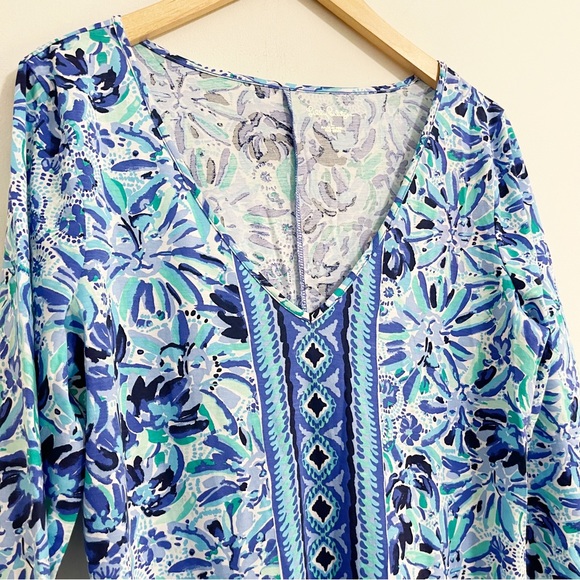 Lilly Pulitzer Blue and Green Maxi Dress NWOT - Picture 4 of 16